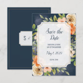 Rustieke Blauwe Bruiloft Bloemen (Voorkant / Achterkant)