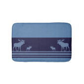 Rustieke blauwe eland geheugen schuim badmat (Voorkant)