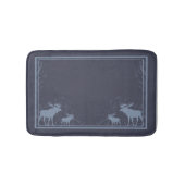 Rustieke blauwe eland wervelende geheugen schuim b badmat (Voorkant)