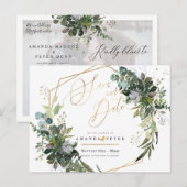 Rustieke Blauwe Gom Eucalyptus, Groen Bewaar de Da Briefkaart (Voorkant / Achterkant)