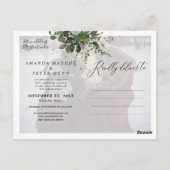 Rustieke Blauwe Gom Eucalyptus, Groen Bewaar de Da Briefkaart (Achterkant)