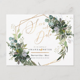 Rustieke Blauwe Gom Eucalyptus, Groen Bewaar de Da Briefkaart