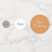 Rustieke Blauwe Pompoen Waterverf Tafel Confetti (Achterkanten)