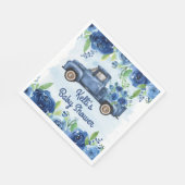 Rustieke Blauwe  Vrachtwagen Baby shower Servetten (Hoek)