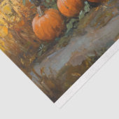 Rustieke Blauwe Vrachtwagen met Pompoenen en Zonne Tissuepapier (Detail)