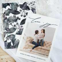 Rustieke Blauwe Winter Botanische met Foto Vakanti