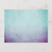 Rustieke Blauwgroen en Paarse Boheemse Save The Da Aankondigingskaart (Achterkant)