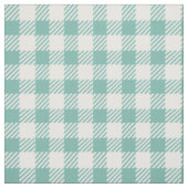 Rustieke Blauwgroen Gingham Buffalo Plaid Stof (Swatch)