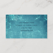 rustieke Blauwgroen groene vignet textuur Visitekaartje (Achterkant)