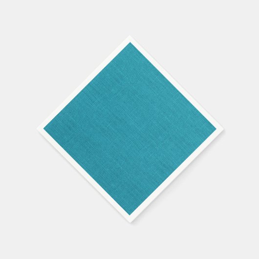 Rustieke Blauwgroen Turquoise Burlap Textuur Servetten (Hoek)