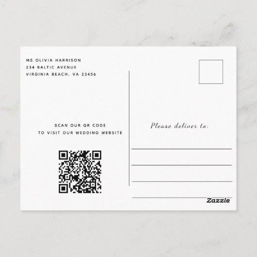 Rustieke Blauwgroen Wood String Lights Save the Da Briefkaart (Achterkant)