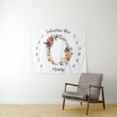 Rustieke bloei maandelijkse baby foto achtergrond wandkleed (In Situ (horizontaal))