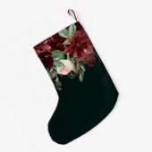 rustieke bloei | Terracotta en Marsala rood boeket Kleine Kerstsok (Achterkant (Hangend))