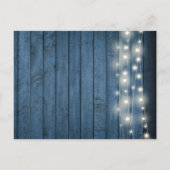 Rustieke bloem 50ste verjaardag Save the Date  Aankondigingskaart (Achterkant)