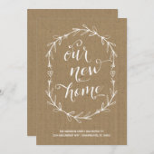 rustieke bloem | Adreswijziging Aankondiging (Voorkant / Achterkant)