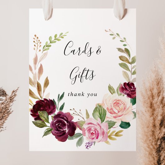 Rustieke bloem botanische kaarten en cadeaus bord poster