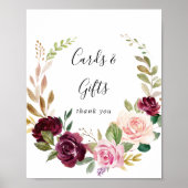 Rustieke bloem botanische kaarten en geschenken bo poster (Voorkant)