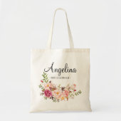 Rustieke Bloem Bruidsmeisje Persoonlijk-6 Tote Bag (Voorkant)
