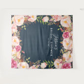 Rustieke bloem bruidsshower achtergrond wandkleed (Voorkant (horizontaal))