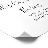 Rustieke bloem- en botanische kaars brandt bord poster (Hoek)