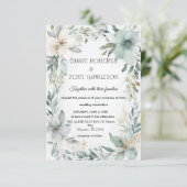 Rustieke bloem- en minimalistische Save the Date k (Staand voorkant)