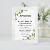 Rustieke bloem- en minimalistische Save the Date-u Date (Staand voorkant)