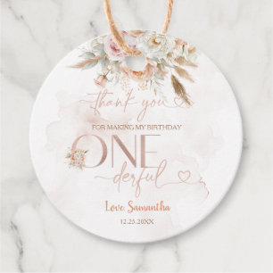 Rustieke bloem is niet haar prachtige verjaardag bedankjes labels