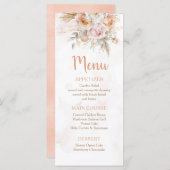 Rustieke bloem is niet haar prachtige verjaardag menu (Voorkant / Achterkant)