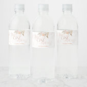 Rustieke bloem is niet haar prachtige verjaardag waterfles etiket (Flessen)