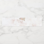 Rustieke bloem is niet haar prachtige verjaardag waterfles etiket (Enkel label)