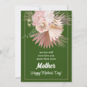 Rustieke bloem Moederdag kaart – Samen bloeien (Voorkant)