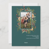 Rustieke bloemen 2 Foto Feestdagenkaart (Achterkant)