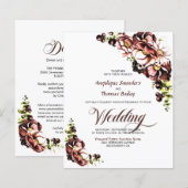 Rustieke bloemen alles in één bruiloft (Voorkant / Achterkant)