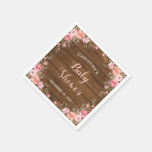 Rustieke Bloemen Baby shower Meisje Country Chic P Servet (Hoek)