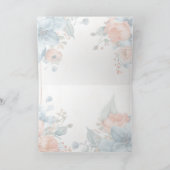 Rustieke bloemen Blank Bedankkaart (Binnen)