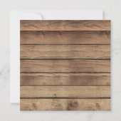 Rustieke Bloemen Boho Houten Boog Vrijgezellenfees Kaart (Achterkant)