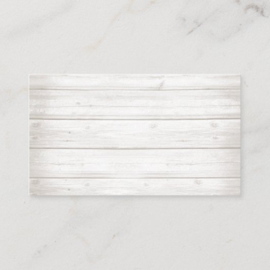 Rustieke Bloemen Bos Dieren Meisje Luier Raffle Informatiekaartje (Achterkant)