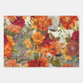  rustieke bloemen botanische decoupage inpakpapier vel (Voorkant)