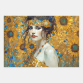  rustieke bloemen botanische decoupage inpakpapier vel (Voorkant)