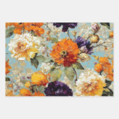  rustieke bloemen botanische decoupage inpakpapier vel (Voorkant 2)