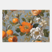  rustieke bloemen botanische decoupage inpakpapier vel (Voorkant)