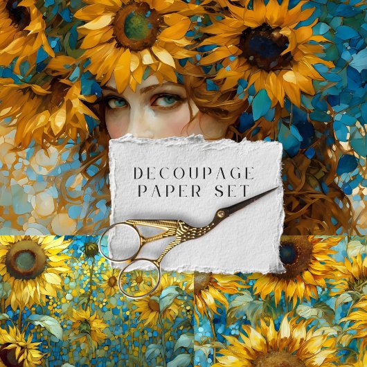  rustieke bloemen botanische decoupage inpakpapier vel