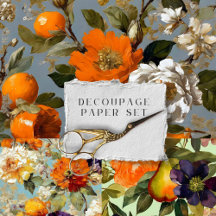  rustieke bloemen botanische decoupage