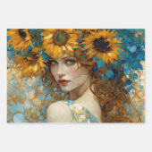  rustieke bloemen botanische decoupage inpakpapier vel (Voorkant)