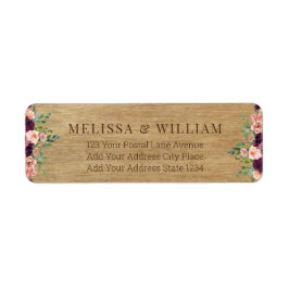 Rustieke Bloemen bruid bruidegom bruiloft retour a Etiket