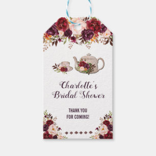 Rustieke Bloemen Bruids Tea Party Favor Cadeau Lab Cadeaulabel