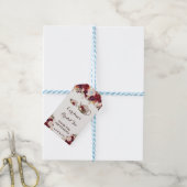 Rustieke Bloemen Bruids Thee Douche ChicFavor Labe Cadeaulabel (Met Touw)