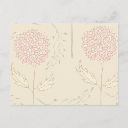 Rustieke Bloemen Bruidsmeisje uitnodiging Briefkaart (Achterkant)