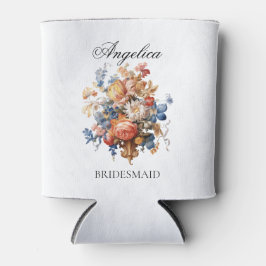Rustieke  Bloemen Bruidsmeisje Voorstel Gift Blikjeskoeler