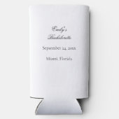 Rustieke  Bloemen Bruidsmeisje Voorstel Gift Seltzer Blikjeskoeler (Achterkant)